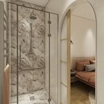 Petite chambre d'amis avec salle d'eau