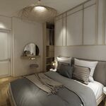 Grande chambre d'amis avec verrière cache-dressing