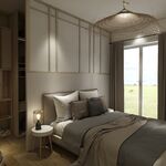 Grande chambre d'amis avec verrière-dressing